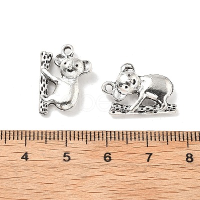 Tibetan Style Alloy Animals Pendants PALLOY-V007-01AS-06-1