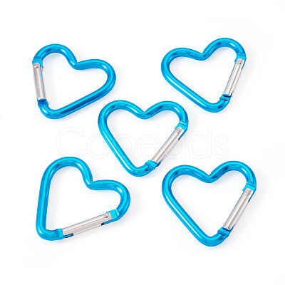 5Pcs Zinc Alloy Spring Gate Rings FIND-TA0009-73C-1