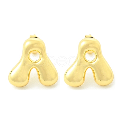 Rack Plating Brass Earrings EJEW-S222-01G-A-1
