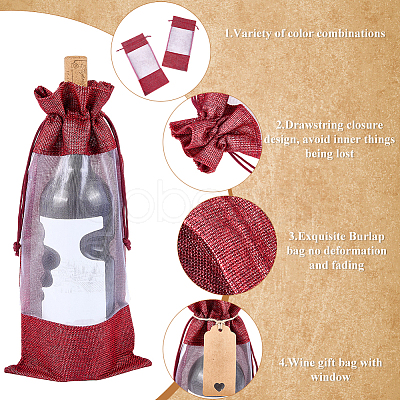 Jute Cloth Wine Bottle Storage Pouches ABAG-WH20018-15A-1