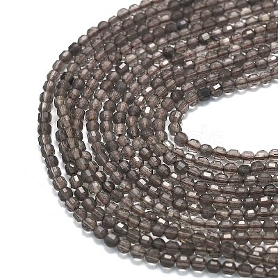Natural Smoky Quartz Beads Strands G-A260-A53-01-1