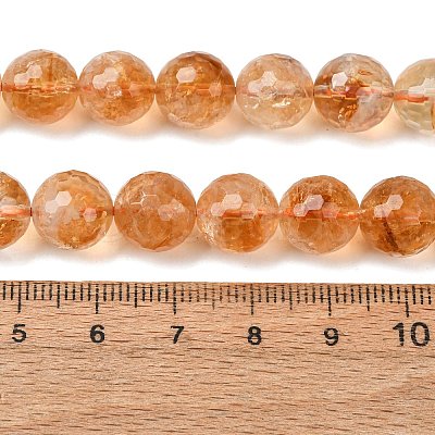 Natural Citrine Beads Strands GG-CBA59DD-C02-10mm-1