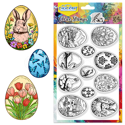 PVC Plastic Clear Stamps DIY-WH0618-0323-1