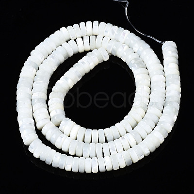 Natural Trochid Shell/Trochus Shell Beads Strands SSHEL-S266-019A-02-1