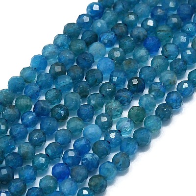 Natural Apatite Beads Strands G-G106-C06-02-1