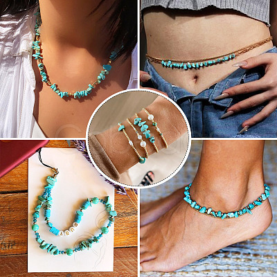 1 Strand Natural HuBei Turquoise Beads Strands G-TA0003-48-1