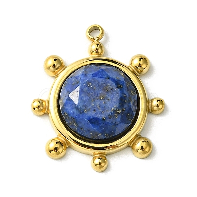 Faceted Natural Lapis Lazuli Pendants FIND-Z028-39D-1