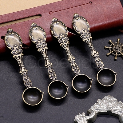 Brass Handle Wax Sealing Stamp Melting Spoon PW-WG90433-01-1