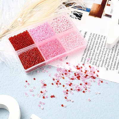 4500Pcs 6 Style 12/0 Glass Seed Beads SEED-YW0001-27B-1