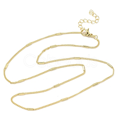 1.8MM Brass Twisted Chain Necklaces for Women NJEW-K271-15G-1
