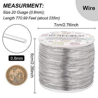 Round Aluminum Wire AW-BC0001-0.8mm-02-1