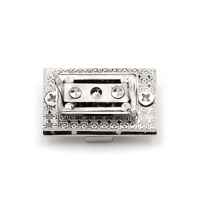 Zinc Alloy Bag Twist Lock Accessories AJEW-WH0258-078A-1