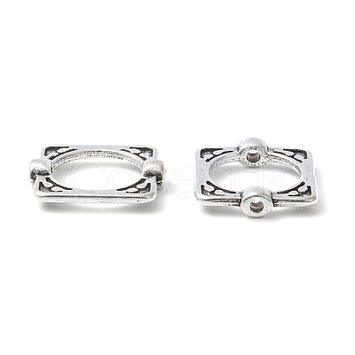 Tibetan Style Alloy Bead Frames X-TIBEB-6761-AS-FF-1
