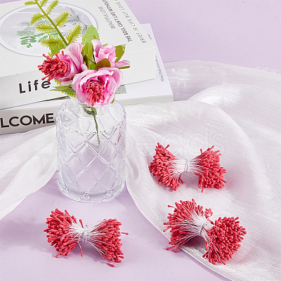 Gypsum with Cotton Cord Artificial Flower Core DIY-WH20007-36A-08-1