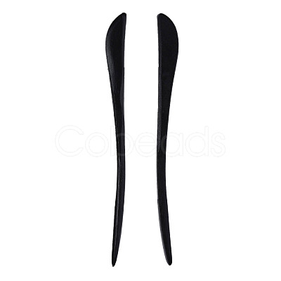 Vintage Schima Wood Hair Sticks Findings OHAR-N008-09-1