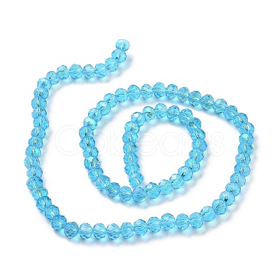 Electroplate Glass Beads Strands EGLA-A034-T3mm-L03-1