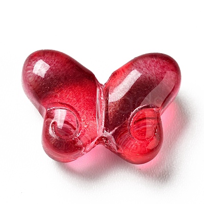 Transparent Baking Paint Glass Beads GLAA-F115-01I-1