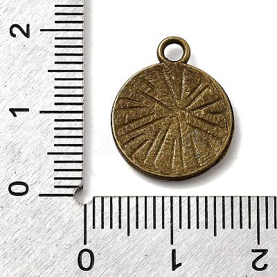 Tibetan Style Pendant Cabochon Settings X-TIBE-A23176-AB-FF-1