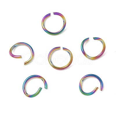 304 Stainless Steel Open Jump Rings STAS-Z150-01E-RC-1