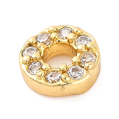 Rack Plating Brass Micro Pave Cubic Zirconia Cabochons KK-F874-04G-O-1