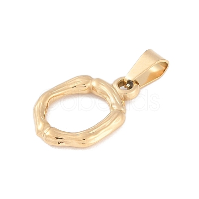 304 Stainless Steel Pendants STAS-F235-01G-O-1