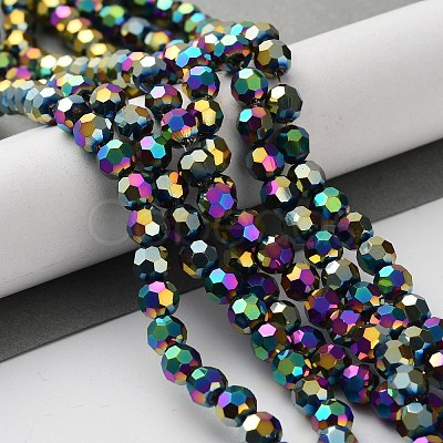 Electroplate Glass Bead Strands LS-EGLA-R042-6mm-04-1
