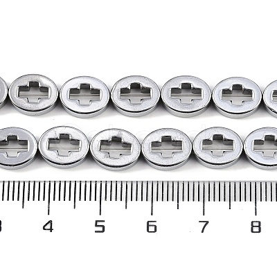Electroplated Synthetic Non-magnetic Hematite Beads Strands G-K375-C01-01-1