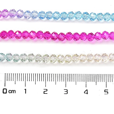Transparent Painted Glass Beads Strands LS-DGLA-A034-T3mm-A14-1