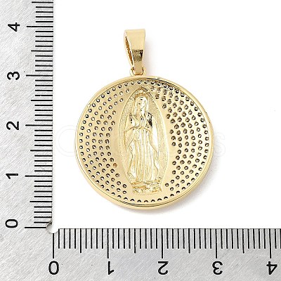 Brass Micro Pave Cubic Zirconia Pendants KK-L262-26G-1
