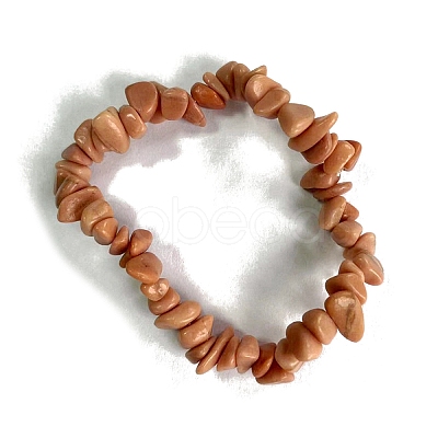 Natural Pink Aventurine Stretch Bracelets PW-WG56138-35-1