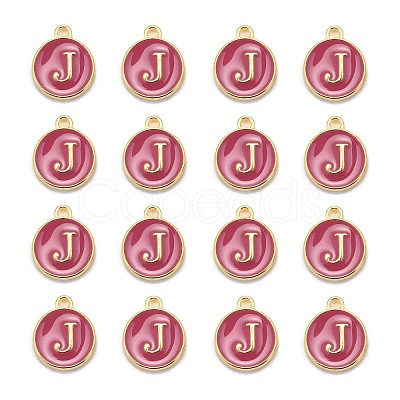 Golden Plated Alloy Enamel Charms LS-ENAM-S118-08J-1