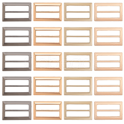 20Pcs 4 Colors Alloy Belt Buckles FIND-CL0001-36B-1