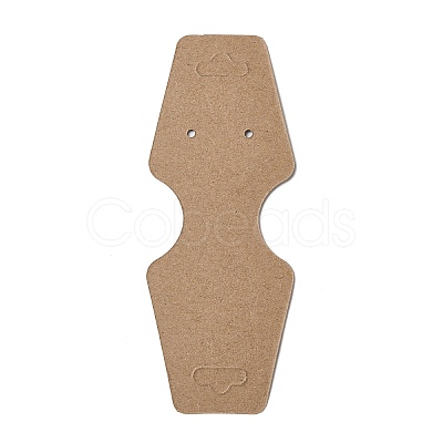 Fold Over Kraft Paper Jewelry Display Cards for Necklace & Bracelet & Earring Storage CDIS-A006-11-1