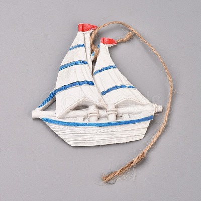Hanging Resin Pendant Decorations AJEW-WH0098-75K-1
