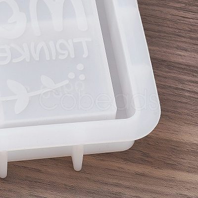 Square Mother's Day Word MOM DIY Tray Silicone Molds DIY-G112-02C-1