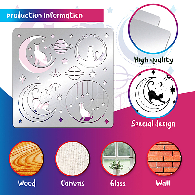 Stainless Steel Cutting Dies Stencils DIY-WH0279-134-1