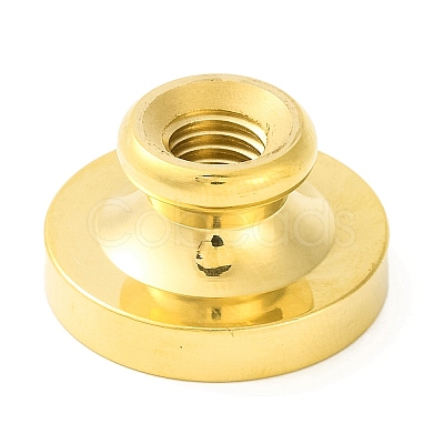 Golden Tone Round Wax Seal Brass Stamp Heads AJEW-Z034-01G-12-1