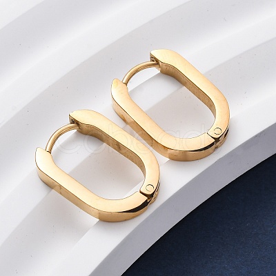 304 Stainless Steel Huggie Hoop Earrings X-STAS-H156-11A-G-1