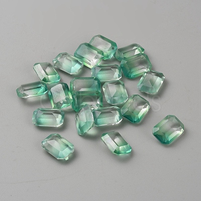 130Pcs Gradient Color Transparent Resin Cabochons RESI-TAC0018-30H-1