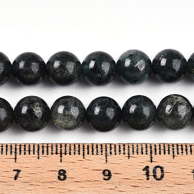 Natural Green Kyanite Beads Strands G-T140-8mm-07-1