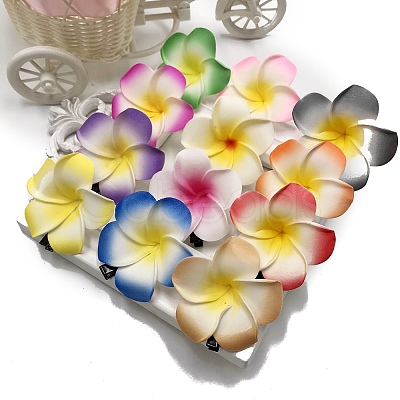12Pcs PE Egg Flower Claw Hair Clips PW-WG54AE9-04-1