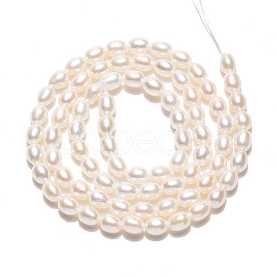 Natural Cultured Freshwater Pearl Beads Strands PEAR-N024-03-4AB-1