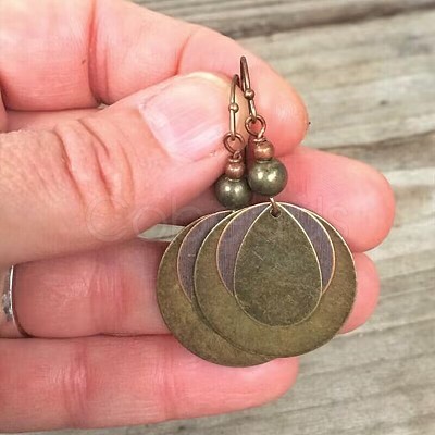 Bohemian Zinc Alloy Dangle Earrings WGF3874-01-1