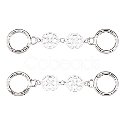 2Pcs 304 Stainless Steel Bag Extension Chains AJEW-TAC00013-1