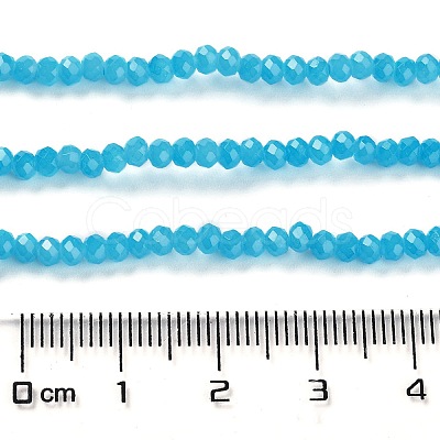 Baking Paint Imitation Jade Glass Bead Strands DGLA-A034-J2MM-A13-1