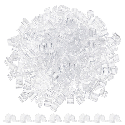 1000Pcs AS Plastic Base Buckle Hair Findings FIND-FH0011-19A-1