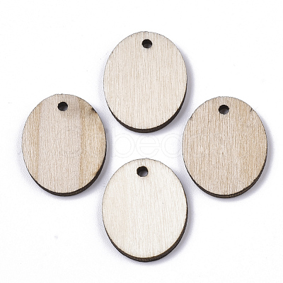 Undyed Wooden Pendant X-YS-TAC0005-06B-1