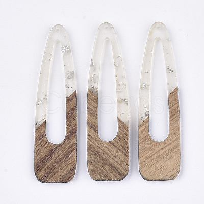 Resin & Walnut Wood Big Pendants LS-RESI-S358-99I-1