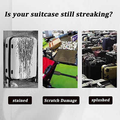 Transparent PVC Luggage Cover AJEW-WH20080-52K-1
