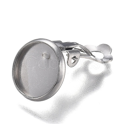 Tarnish Resistant 304 Stainless Steel Clip-on Earring Setting STAS-I166-33P-1